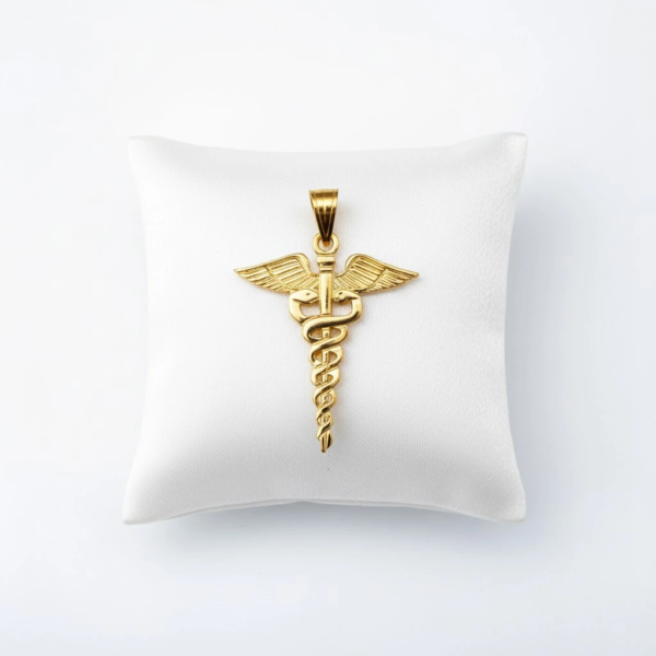 Dije Médico Caduceo 18K