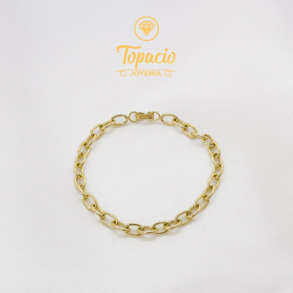 Pulsera Eslabón Oval 18K