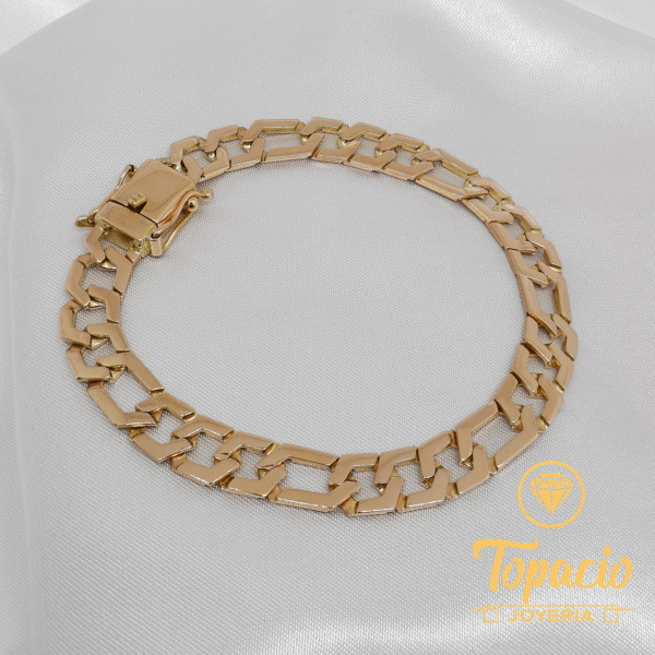 Pulsera Hexagonal 3x1 18K