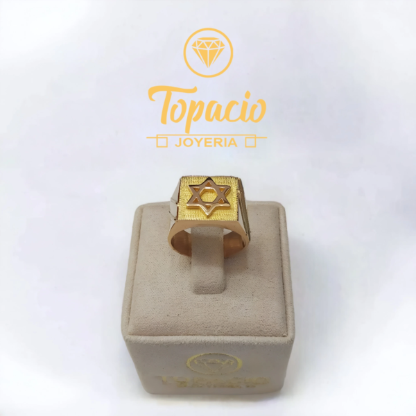 Anillo Estrella David 18K