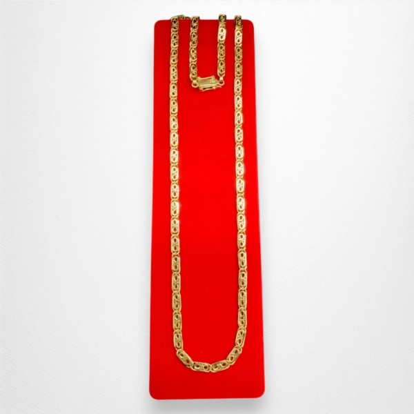 Cadena Eslabón Mónaco Chino 18K