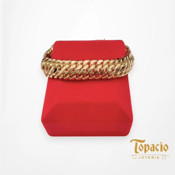 Pulsera Cubana Trenzada 18K