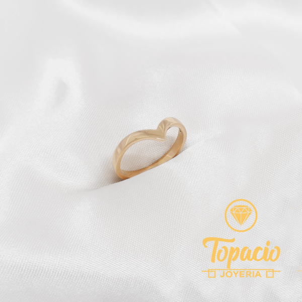 Anillo Chevron 18K