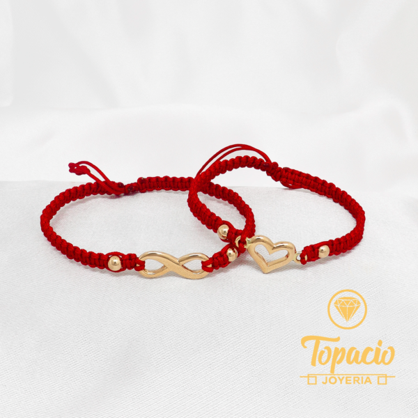 Pulsera Hilo Rojo 18K