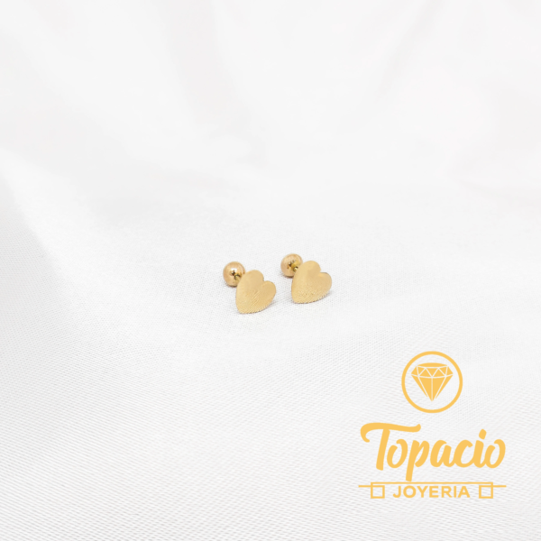 Aretes Corazón 18K
