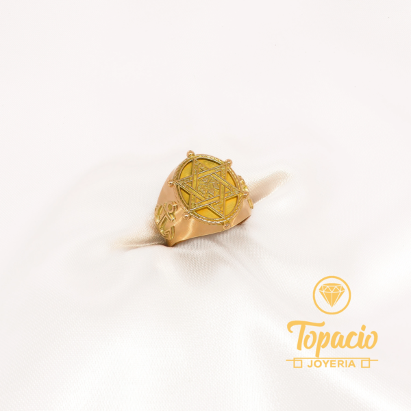 Anillo Estrella de David 18K